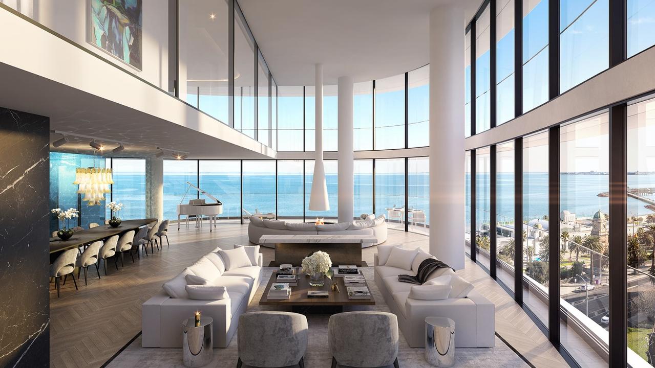 Catalano set the Melbourne apartment record in 2019 with his purchase of the The Saint Moritz penthouse in St Kilda for $30m.