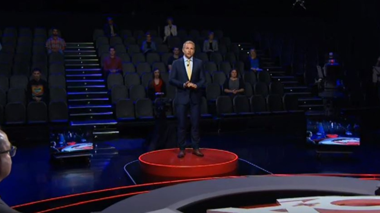 Tonight’s Q&amp;A audience was sparsely populated. Source: ABC