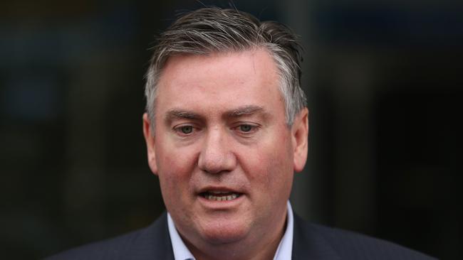 Eddie McGuire back in 2013 after his racist comment about Adam Goodes. Picture: Scott Barbour/Getty Images