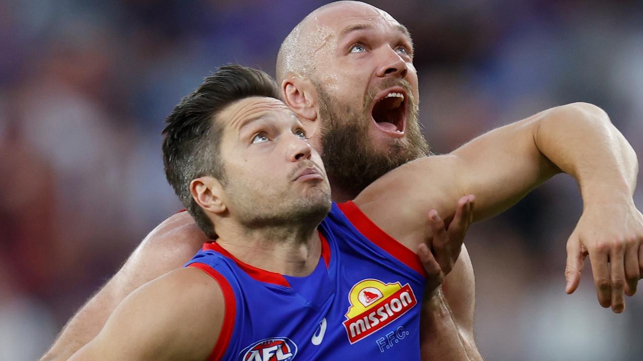 Grand finalist Stefan Martin will return for another season at Whitten Oval. Picture: Getty Images