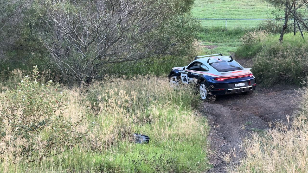 The 911 Dakar had no trouble handling rough trails.