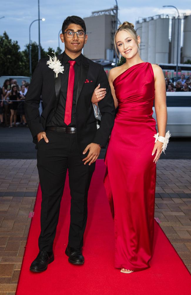 Shafiuddin Aanan and Holly Ford at Toowoomba Grammar School formal at Rumours International, Wednesday, November 15, 2023. Picture: Kevin Farmer