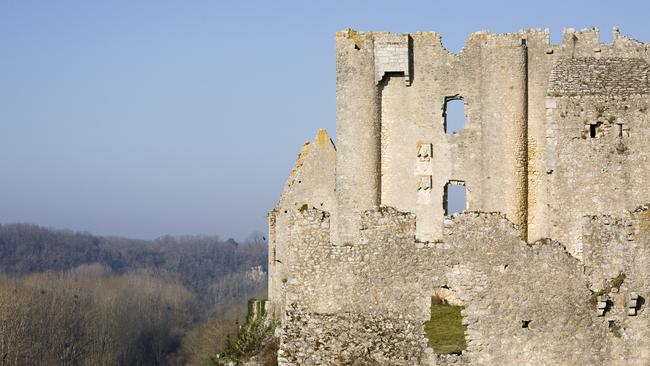 Castle ruins of Angles-sur-l'Anglin.