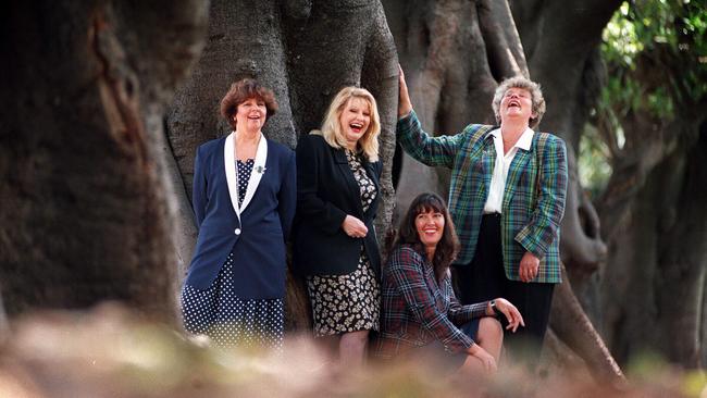 In 1996, with several new female Liberal Party MPs elected at the same time including Danna Vale, Jackie Kelly and Jo Gash. Picture: Nick Cubbin