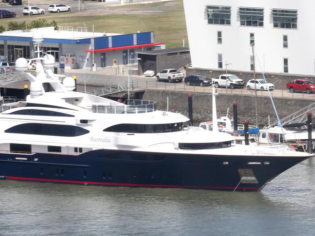 Clive Palmer’s new superyacht. - Photo Steve Pohlner