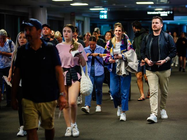 A French military transport aircraft used to evacuate tourists trapped in riot-hit New Caledonia landed in Australia on May 22, the third rescue flight since looting, arson and deadly gunfire enveloped the French Pacific territory eight days ago. Picture: AFP