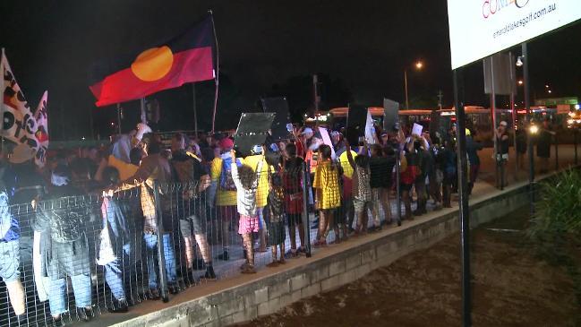 Stolenwealth protest at Comm Games opening ceremony