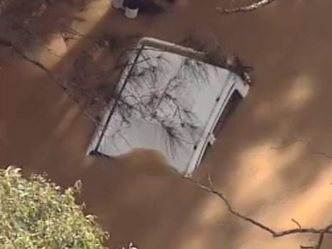 A ute in Camden in which Ahmed Elomar died / Picture: TWITTER @9NewsSyd