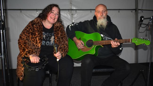 Trish Martin and Dave Martin ready to perform at the Warrnambool Show.