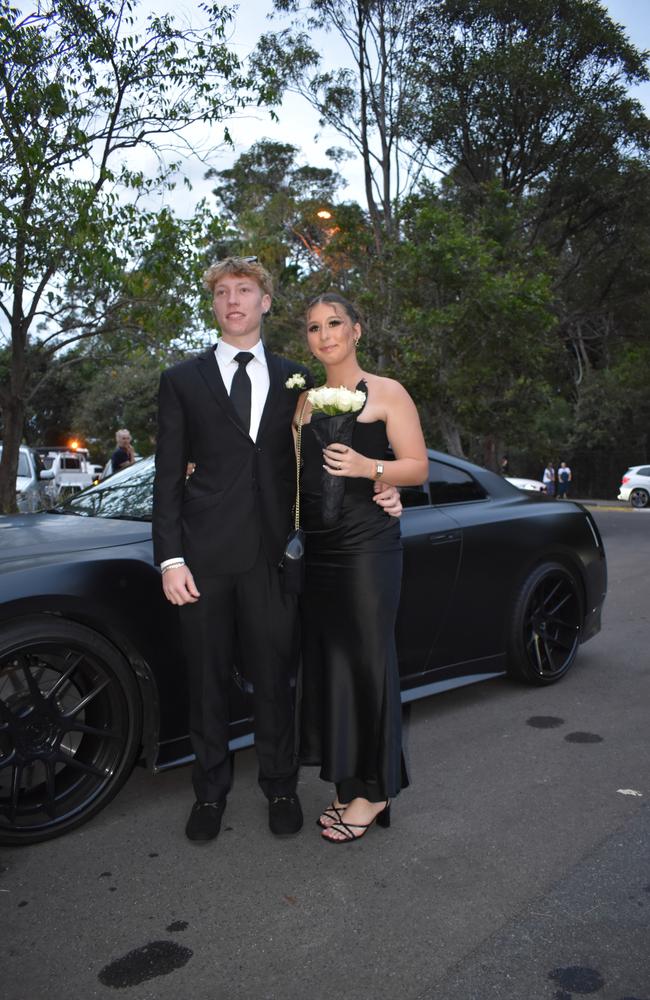 Brooklyn Tolhurst and James Lawson at the Meridan State College formal 2024.