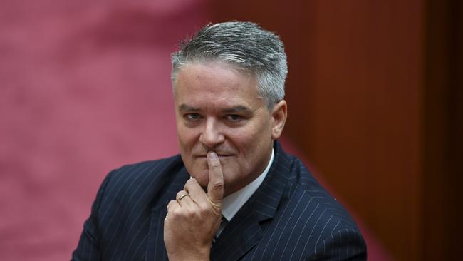 Australian Finance Minister Mathias Cormann said Helloworld had made an administrative error in not charging him for a family holiday. Picture: AAP/Lukas Coch