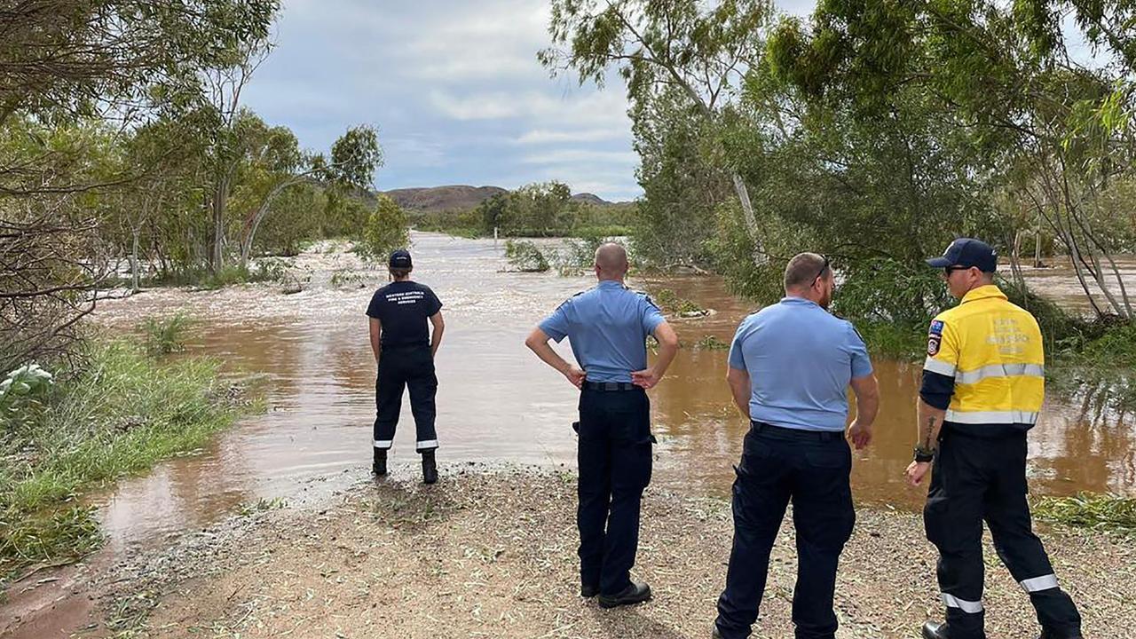 A flooded area in the aftermath of Tropical Cyclone Ilsa near the town of Pardoo in Western Australia. The trough is now moving towards the Top End. Picture: supplied