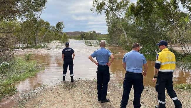 A flooded area in the aftermath of Tropical Cyclone Ilsa near the town of Pardoo in Western Australia. The trough is now moving towards the Top End. Picture: supplied