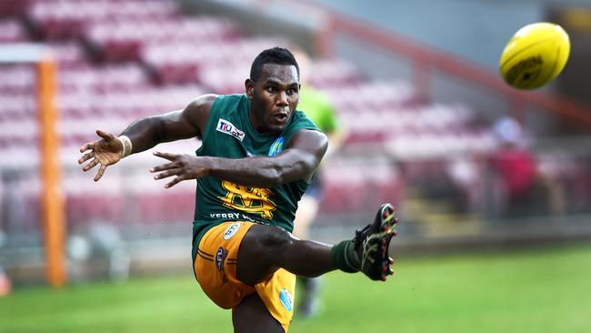 St Mary's Michael Coombes is facing a string of charges at the NTFL tribunal. Picture: KERI MEGELUS