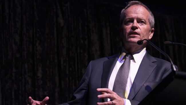 Bill Shorten at the Melbourne Institute/<i>The Australian </i>Economic and Social Outlook Conference dinner last night. Picture: AAP