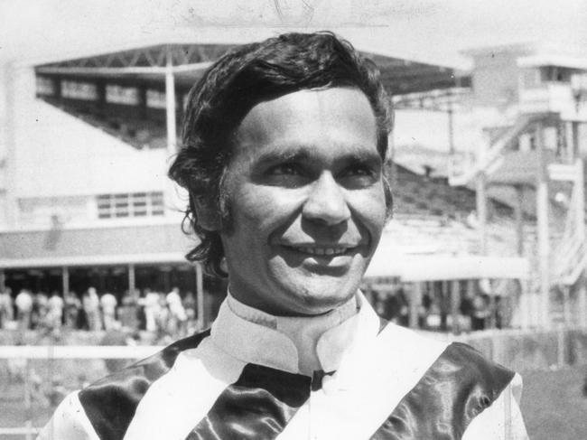 Jockey Darby McCarthy at Victoria Park Racecourse, 29 Nov 1978. (Pic by unidentified staff photographer)