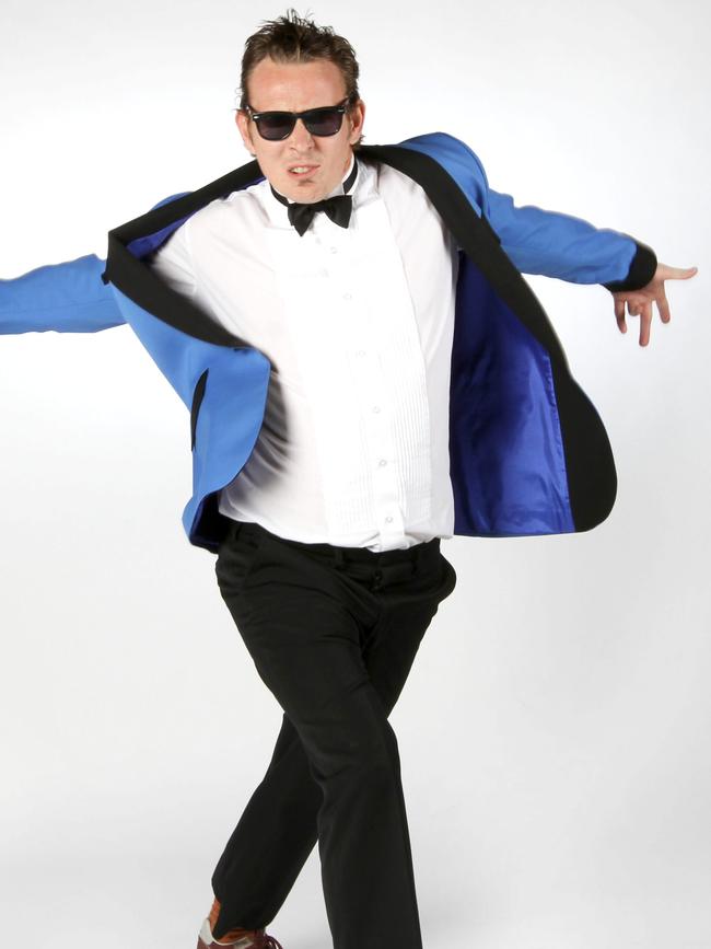 Gangnam Mikey Cahill dressed up as PSY, South Korean Rapper