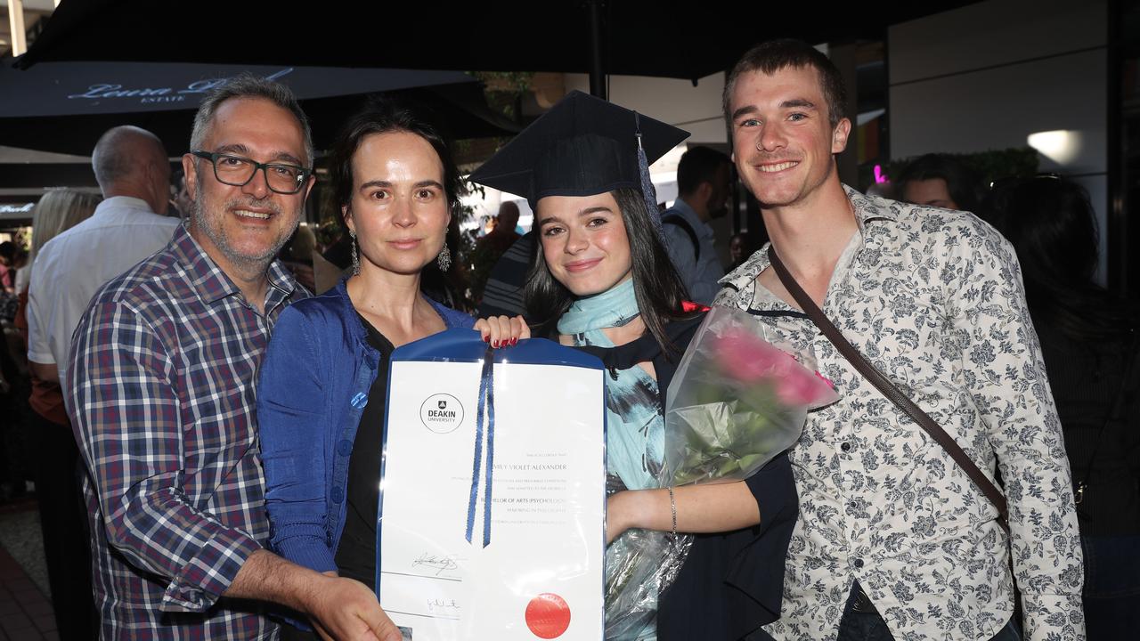 George Alexander, Vanessa Felice, Emily Alexander and Tasman Blizzard. Picture: Alan Barber