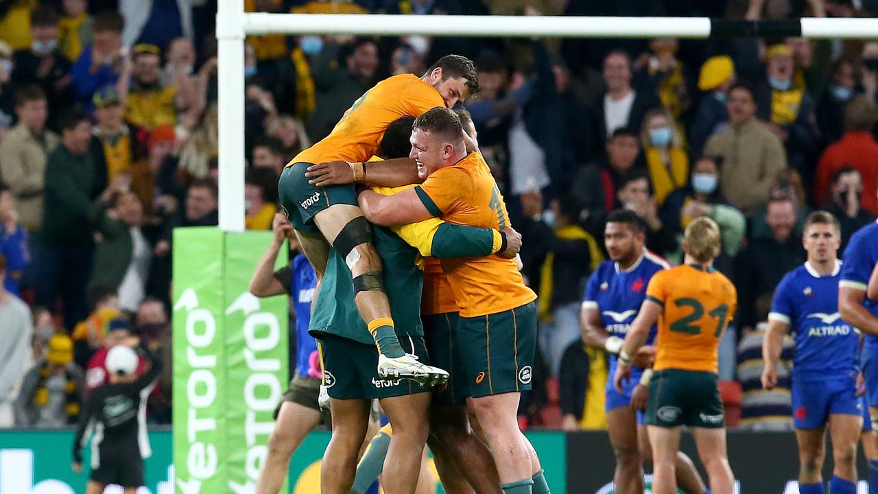 The Wallabies pulled off an incredible come-from-behind win over France. Photo: Getty Images