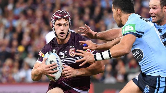 Two games in Brisbane would be a huge opportunity for the Maroons. Photo: AAP Image/Dave Hunt