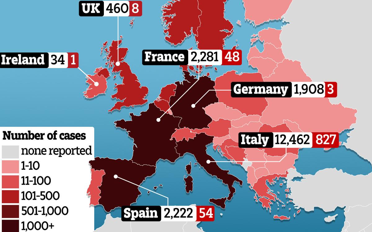 This map spells disaster for your European holiday.