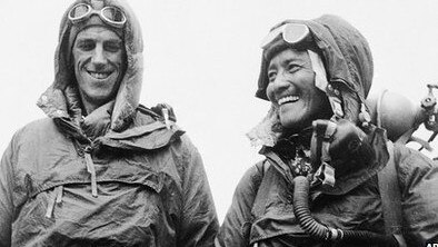 Sir Edmund Hillary and Nepalese Sherpa Tenzing Norgay.