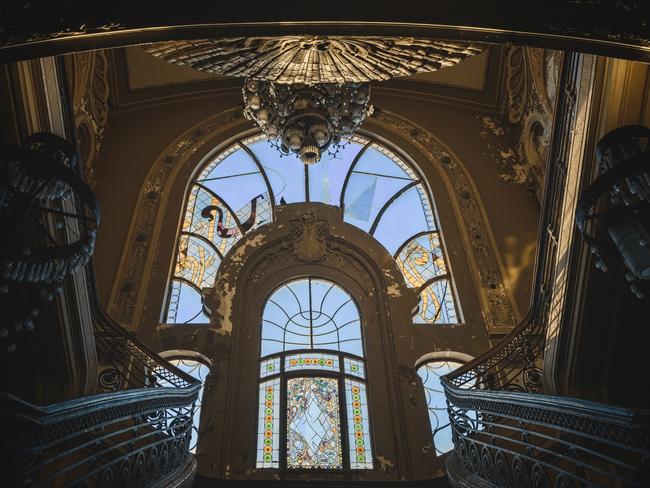 Creepy abandoned Romanian casino after dark. Picture: Jakub Kyncl