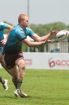 Caleb O'Brien Mackay Cutters vs Townsville Blackhawks Cyril Connell Saturday 22 February 2025 Picture:Michaela Harlow