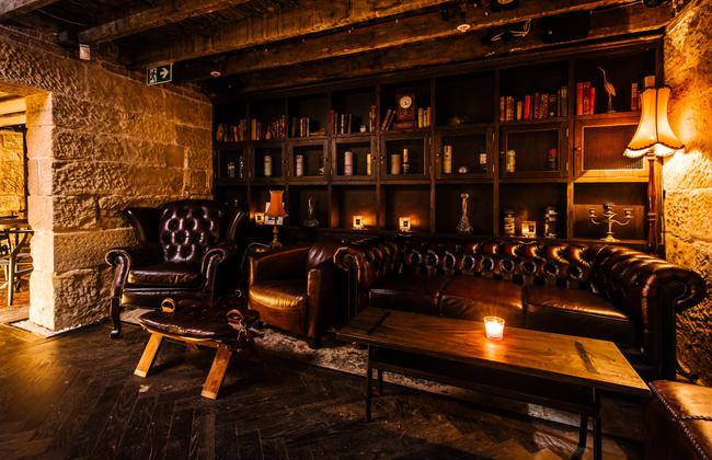 The comfortable chesterfield lounges at The Doss House whiskey bar. Picture: Alana Dimou