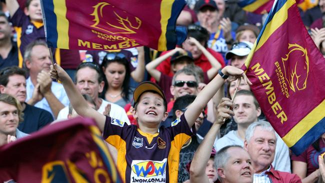 The Broncos have had Brisbane to themselves since 1988. Picture: Darren England.