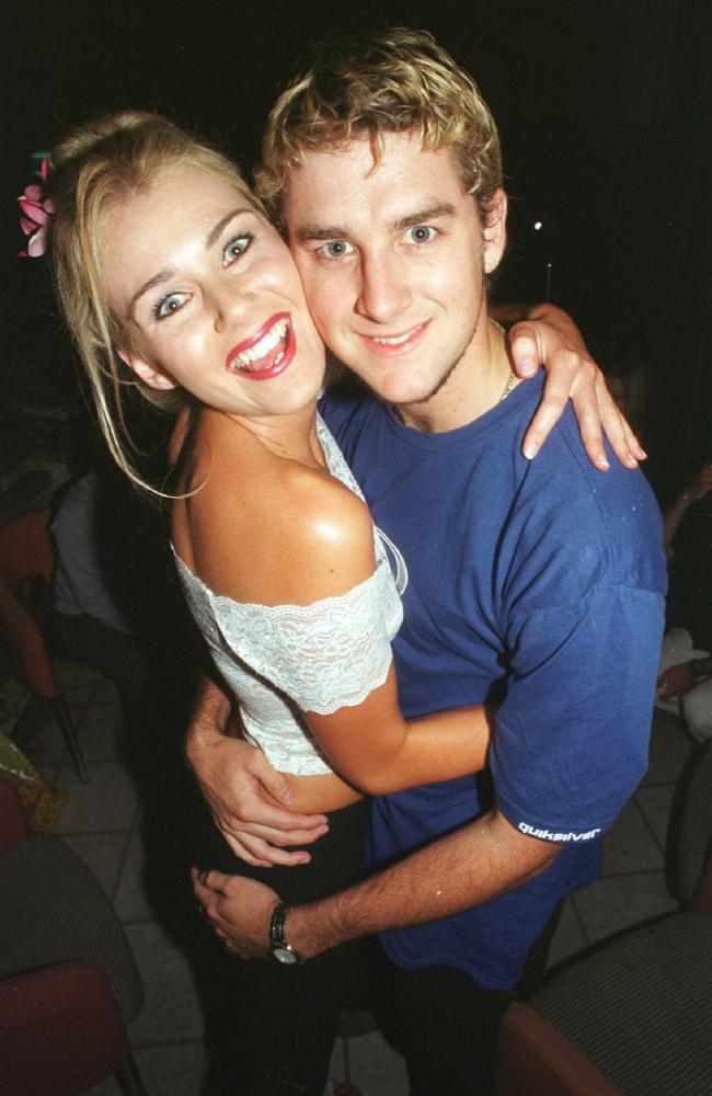 Michelle Van Alphen and Tony Walton dance at the Rolling Rock nightclub in November 2002. Picture: Sharyn Rosewarne