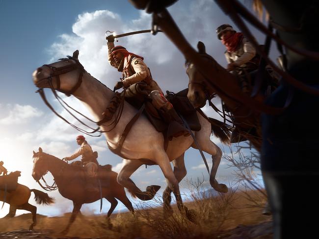 Promotional images for computer game Battlefield 1, being released by EA.