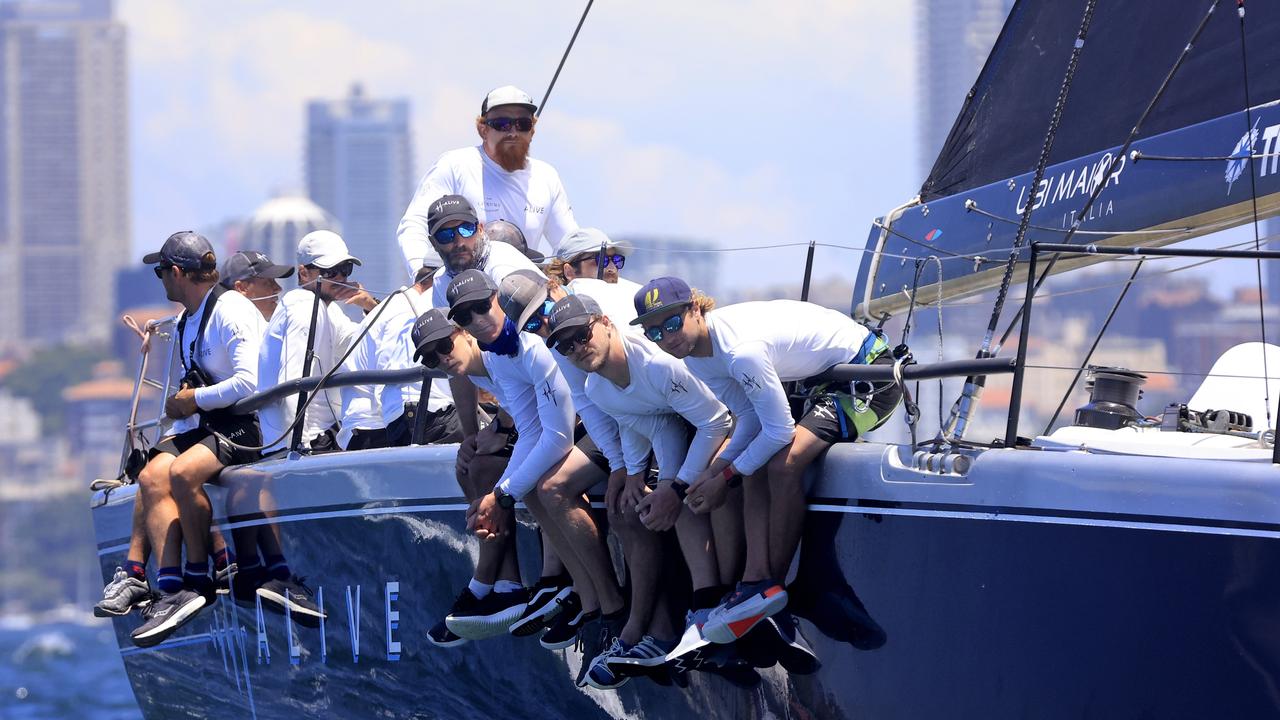 The crew of Alive, a former overall winner of the Sydney to Hobart.