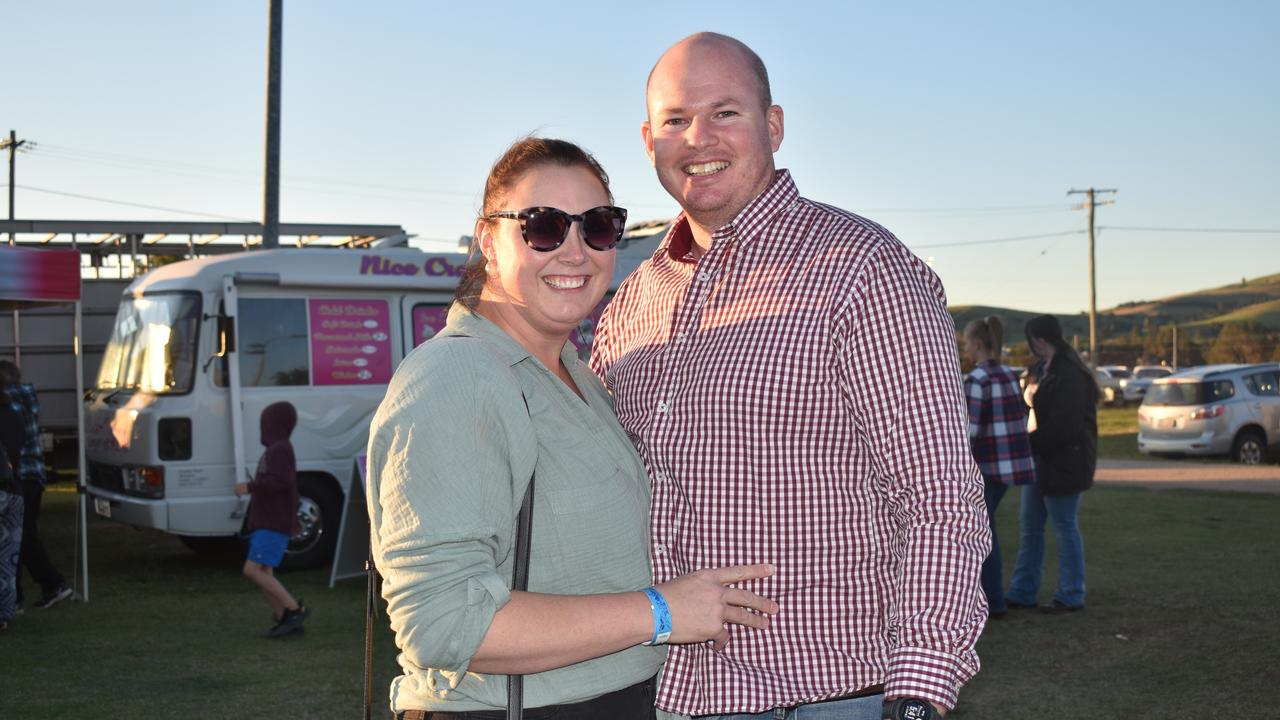 Gold Coast couple Carrie Bradfield and Quinton Coleman at the 2021 Killarney Rodeo. Photo: Madison Mifsud-Ure / Warwick Daily News