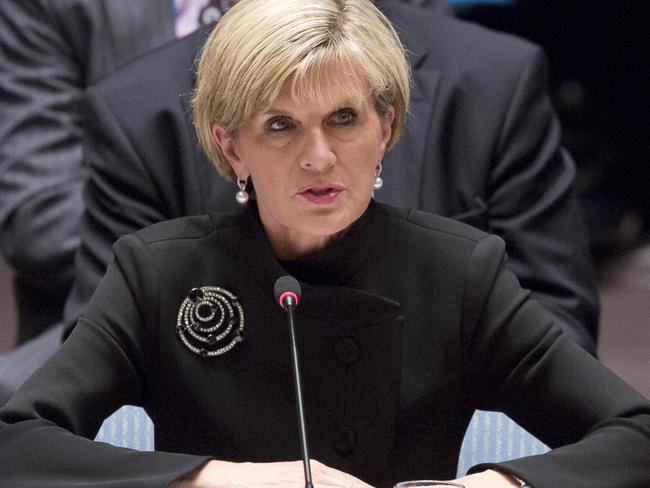 Foreign Minister Julie Bishop will announced the $200m contribution today. (AP Photo/Bebeto Matthews, File)