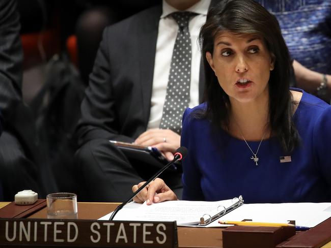 United States Ambassador to the United Nations Nikki Haley.  Picture:  Getty