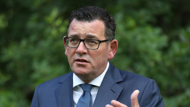 Victorian Premier Daniel Andrews in Melbourne on Tuesday. Picture: David Crosling