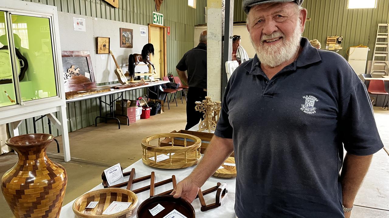 Leo Schumacher from the South Burnett Woodcrafters at the Kingaroy Show on Saturday, May 3 2025.