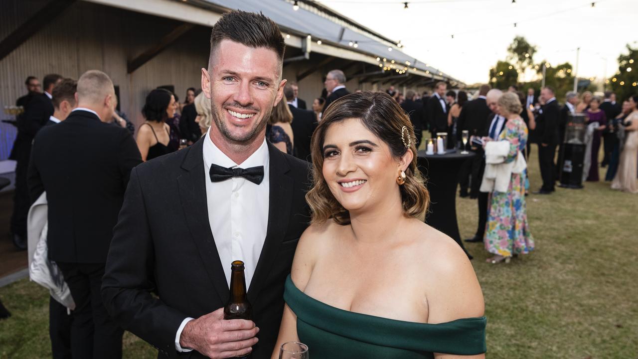 Elliot and Roxy Scholefield at LifeFlight Toowoomba Gala at The Goods Shed, Saturday, May 6, 2023. Picture: Kevin Farmer