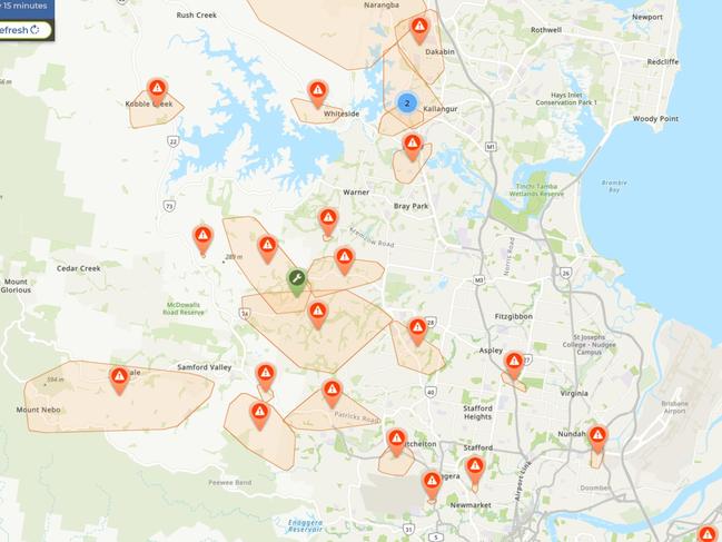 Brisbane’s north side faced a lot of power outages over the weekend