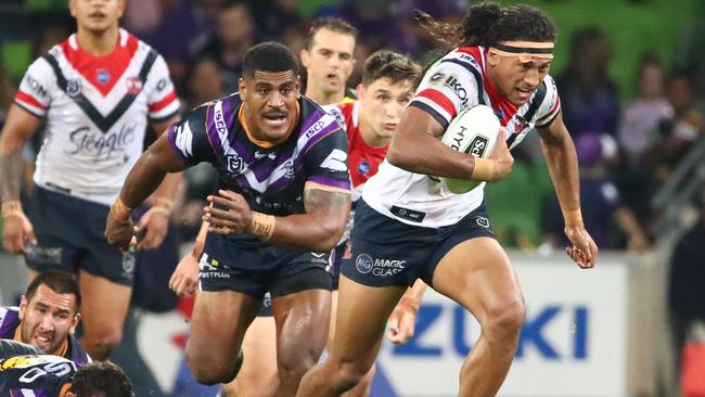 Sitili Tupouniua made a big impression against the Storm last weekend.