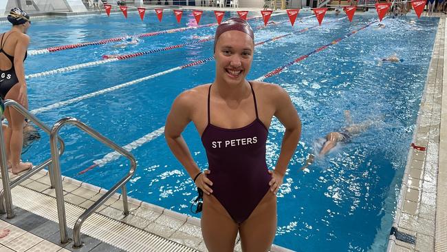 Another St Peters potential Aussie Dolphin, Jaclyn Barclay.