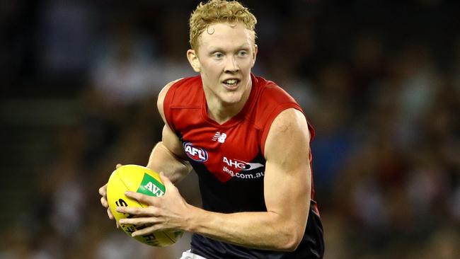 Clayton Oliver has won Melbourne’s best and fairest in just his second season. Picture: Mark Dadswell