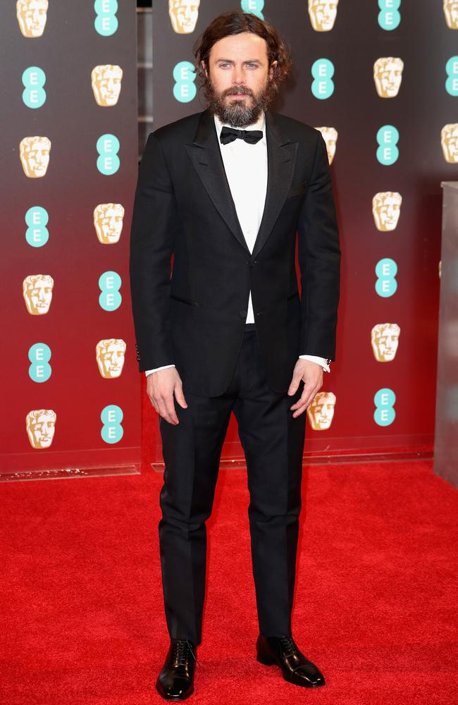Casey Affleck attends the 70th EE British Academy Film Awards (BAFTA) at Royal Albert Hall on February 12, 2017 in London, England. Picture: Getty