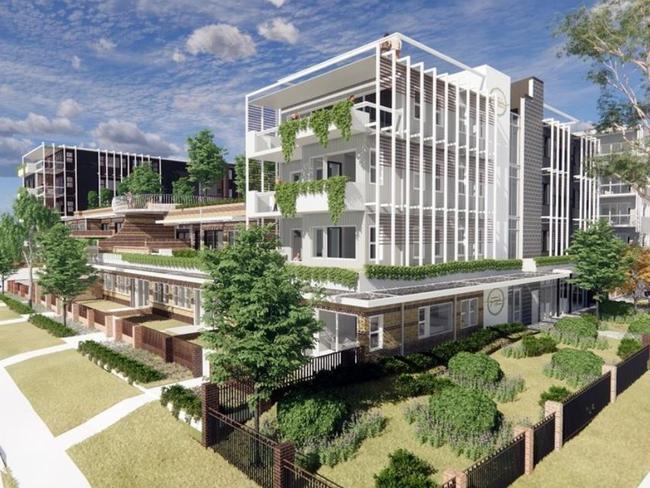 The new plans follow the club being granted approval for a $32.9m seniors living project, pictured in this artist’s impression. Picture: Supplied