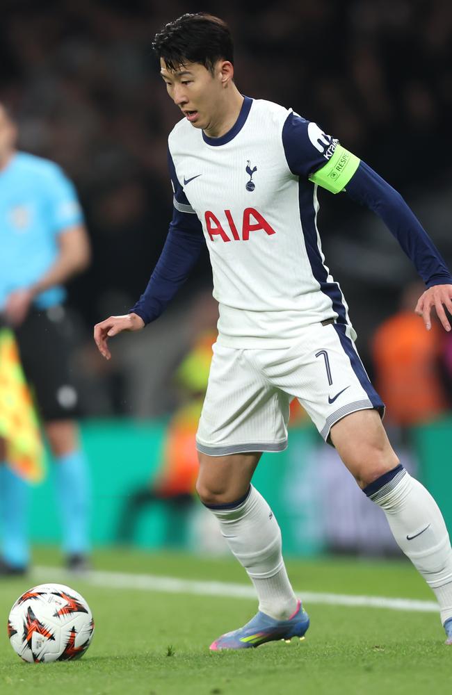 After a terrible season to date, Tottenham’s task in Frankfurt has been made that much harder by the loss of Son Heung-min for the second leg. Picture: Rob Newell – CameraSport via Getty Images