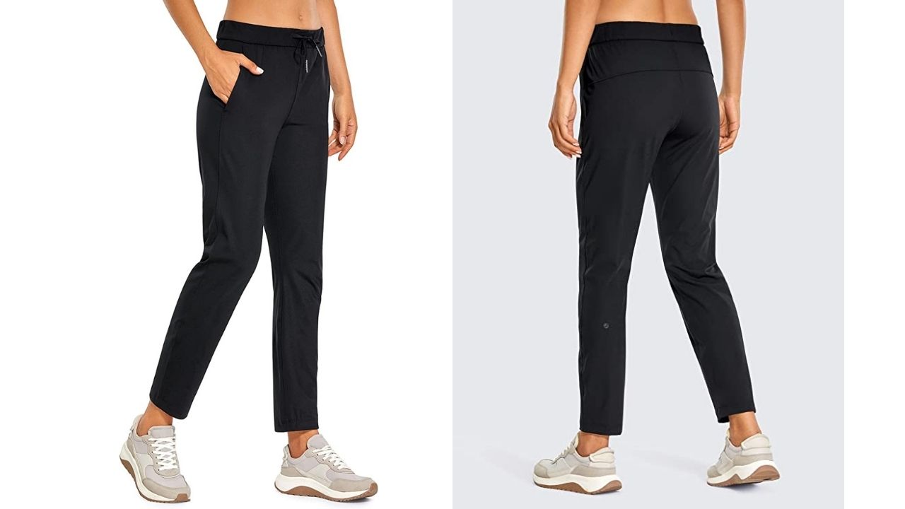  CRZ YOGA 4-Way Stretch Workout Joggers For Women 28 - Casual  Travel Pants Lounge Athletic Sweatpants