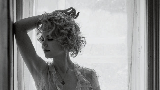 Nicole Kidman rocks lace lingerie and talks rough sex scenes in Interview magazine.