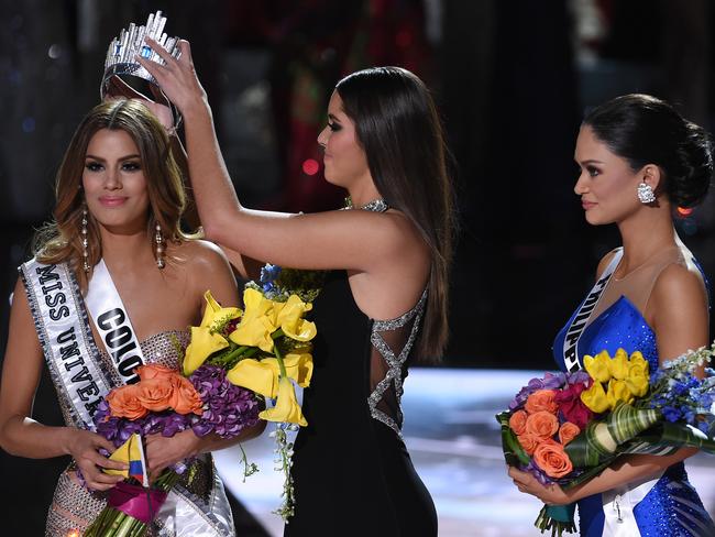 De-crowning Miss Colombia.