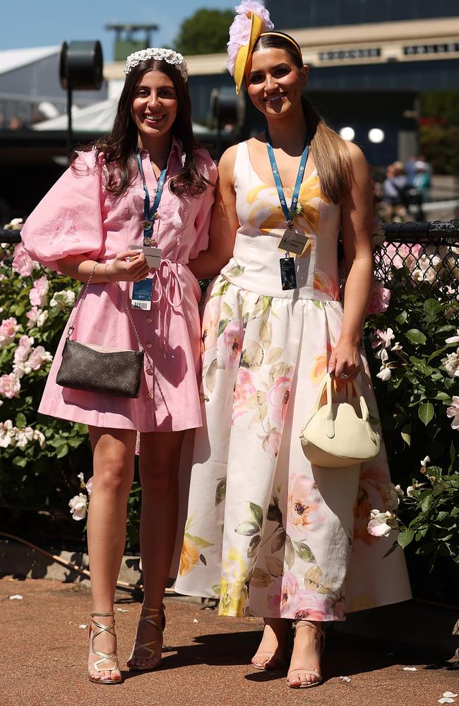 Racegoers embrace colour. Picture: Getty Images